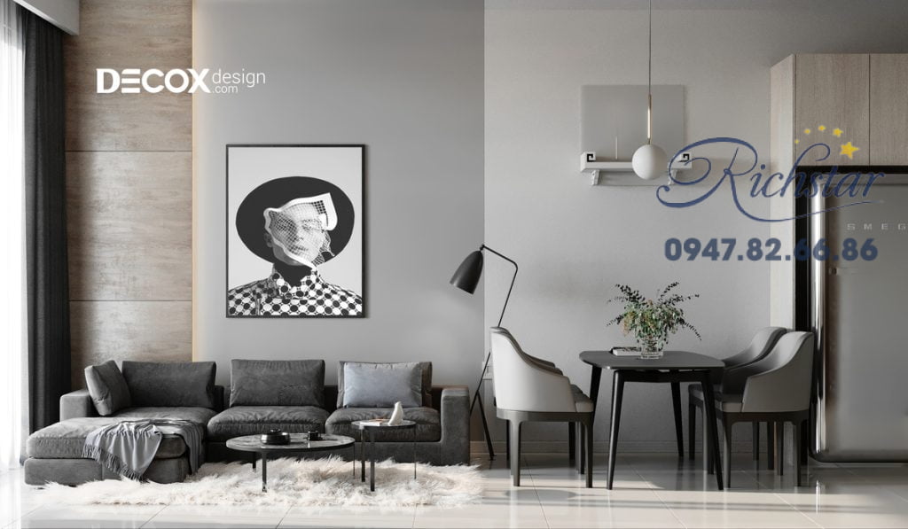thiet ke noi that richstar 65m2 de190061 03 phong khach decox design 2 - Richstar Tân Phú