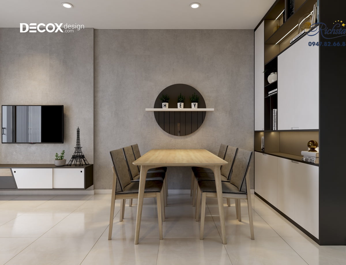 Thiết kế nội thất căn hộ Richstar 90m2 de190009