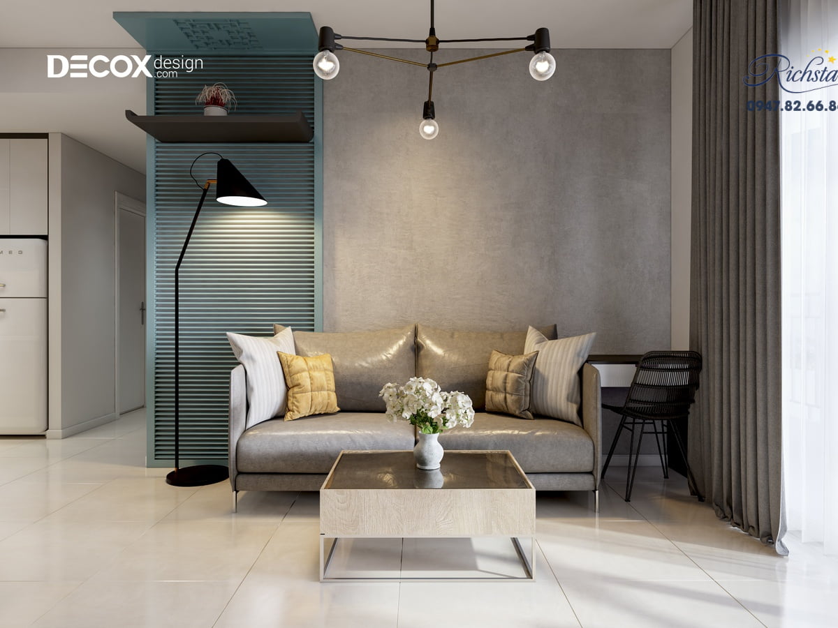 Thiết kế nội thất căn hộ Richstar 90m2 de190009