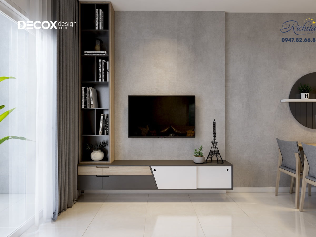 Thiết kế nội thất căn hộ Richstar 90m2 de190009