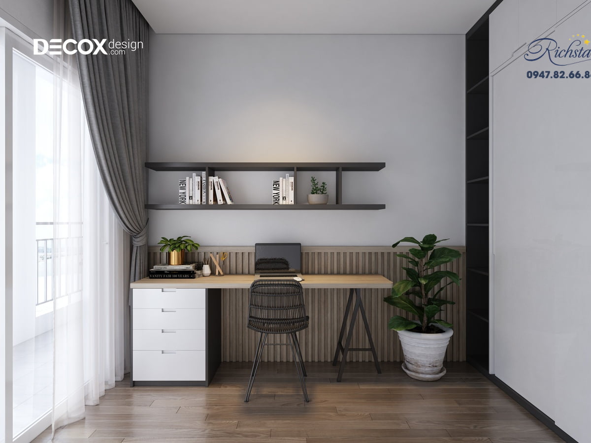 Thiết kế nội thất căn hộ Richstar 90m2 de190009