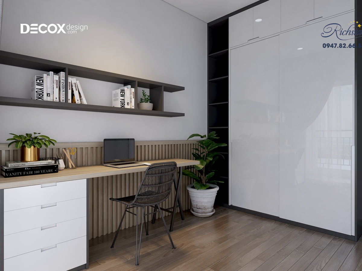 Thiết kế nội thất căn hộ Richstar 90m2 de190009