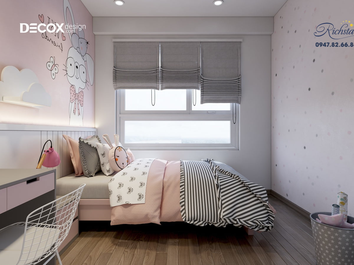 Thiết kế nội thất căn hộ Richstar 90m2 de190009