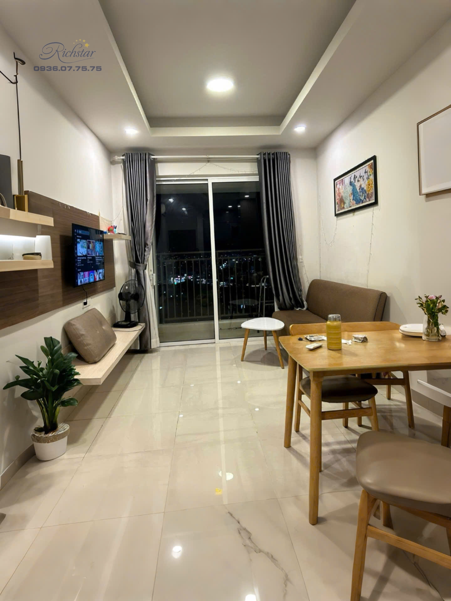 CHO THUÊ CĂN HỘ RICHSTAR - 65 M2 - GIÁ 12,5 TRIỆU ĐỒNG