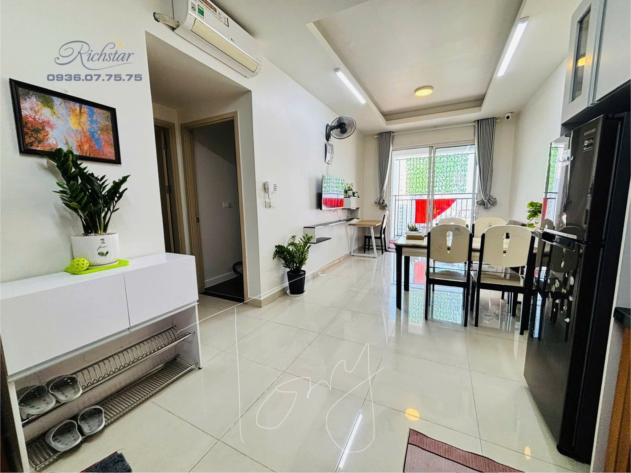 CHO THUÊ CĂN HỘ RICHSTAR - 65M2 -GIÁ 12 TRIỆU ĐỒNG